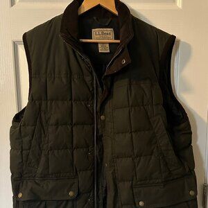 Men's L.L.Bean Upcountry Waxed Cotton Down Vest